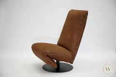 Relaxsessel Modell Baboo inkl. Akku in Leder Rhino tabak Bullfrog