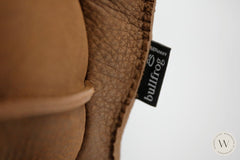 Relaxsessel Modell Baboo inkl. Akku in Leder Rhino tabak Bullfrog