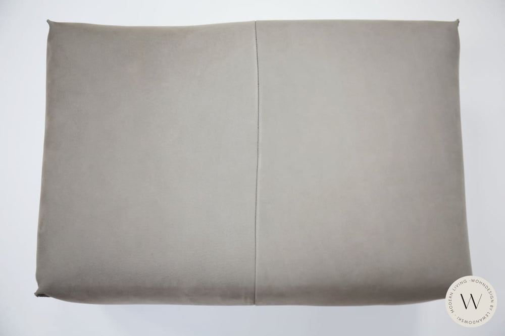 Relaxsessel Modell Twister inkl. Hocker in Leder Alpaca Bullfrog