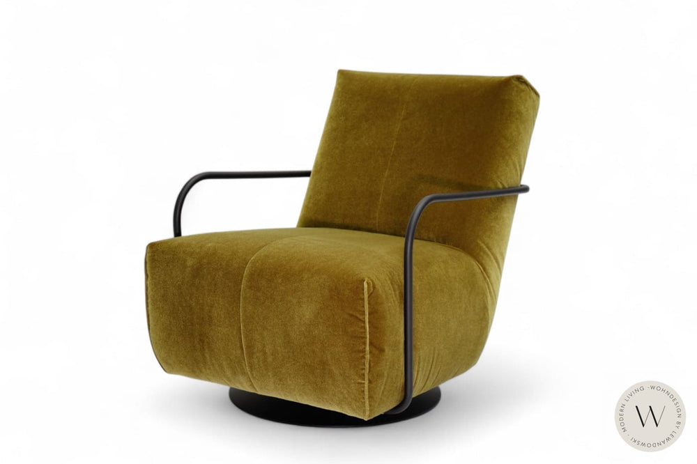 Relaxsessel Modell Twister inkl. Hocker in Stoff Charmelle Bullfrog