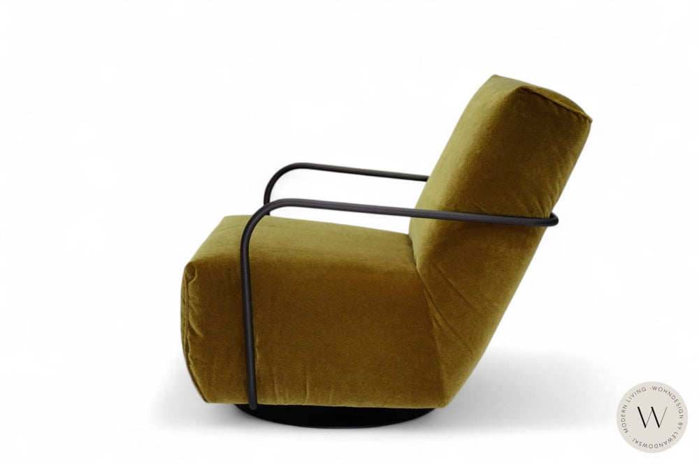 Relaxsessel Modell Twister inkl. Hocker in Stoff Charmelle Bullfrog