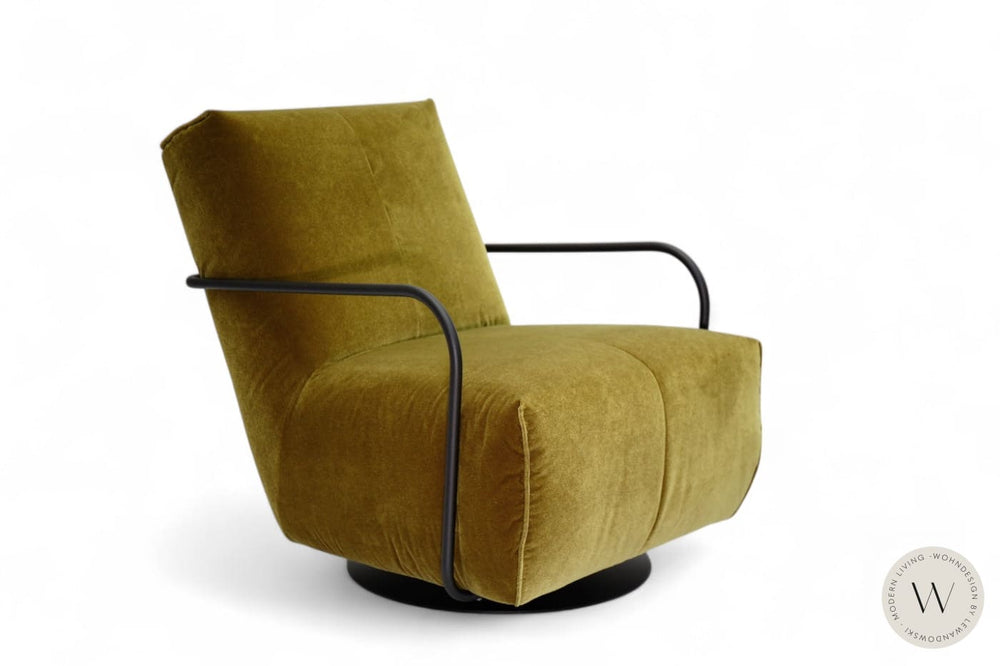 Relaxsessel Modell Twister inkl. Hocker in Stoff Charmelle Bullfrog