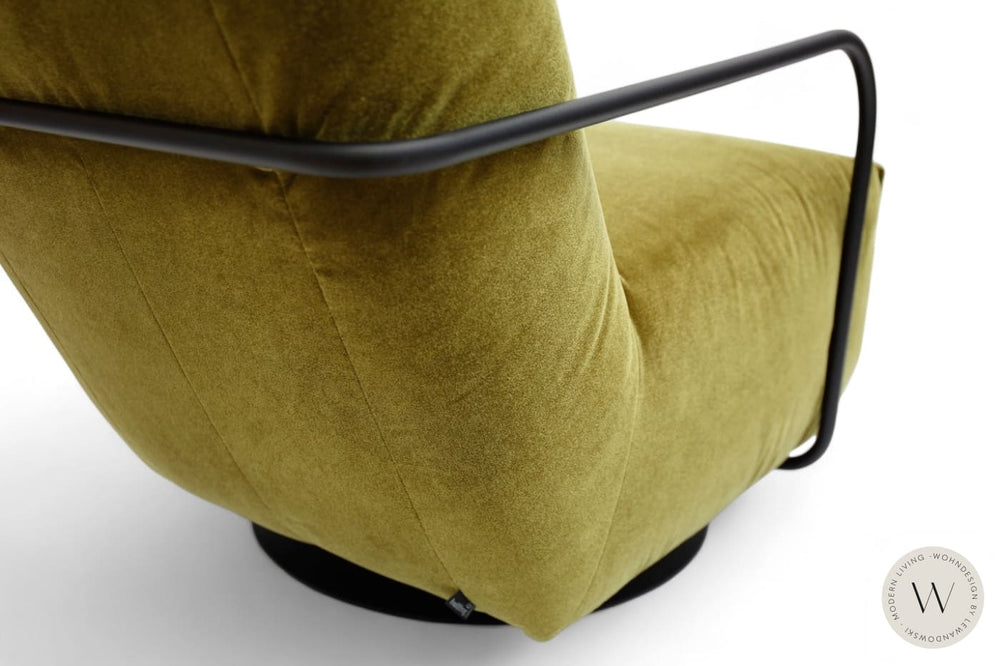 Relaxsessel Modell Twister inkl. Hocker in Stoff Charmelle Bullfrog