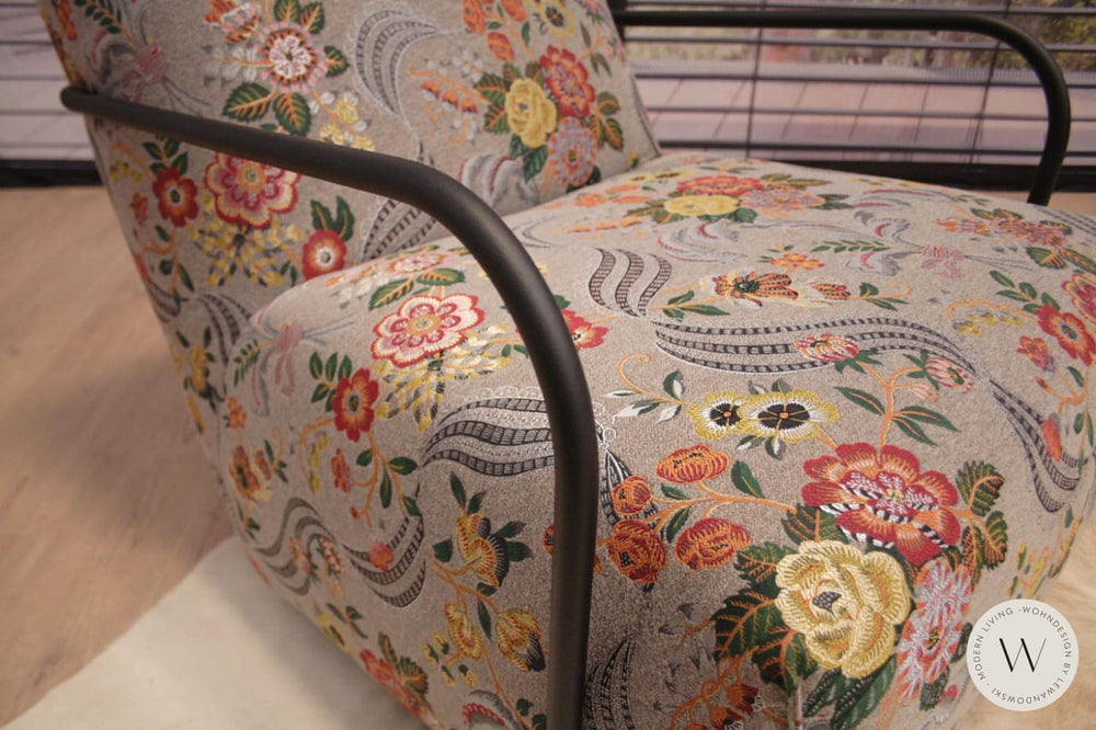 Relaxsessel Modell Twister inkl. Hocker in Stoff Bullfrog