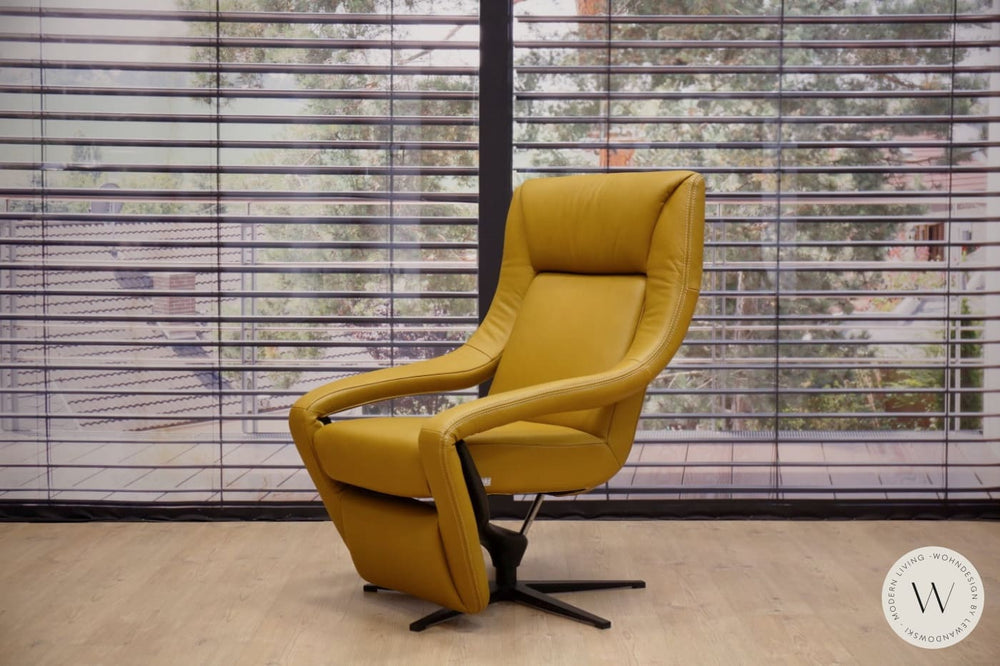 Relaxsessel Modell YOKO n.5 in Leder D dolce bee inkl. Akku Koinor