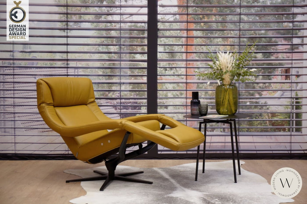 Relaxsessel Modell YOKO n.5 in Leder D dolce bee inkl. Akku Koinor