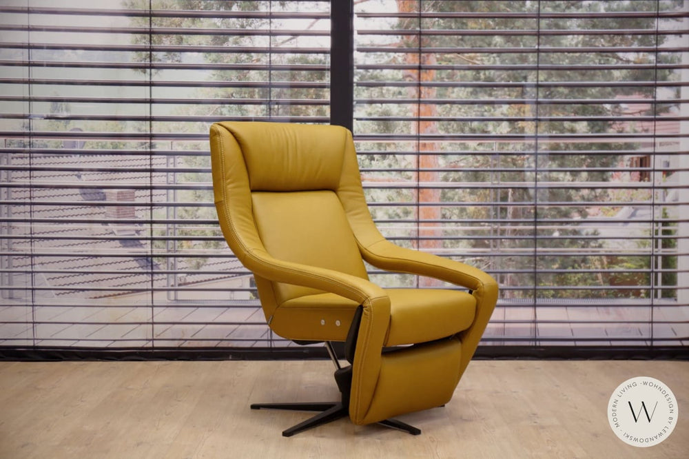 Relaxsessel Modell YOKO n.5 in Leder D dolce bee inkl. Akku Koinor