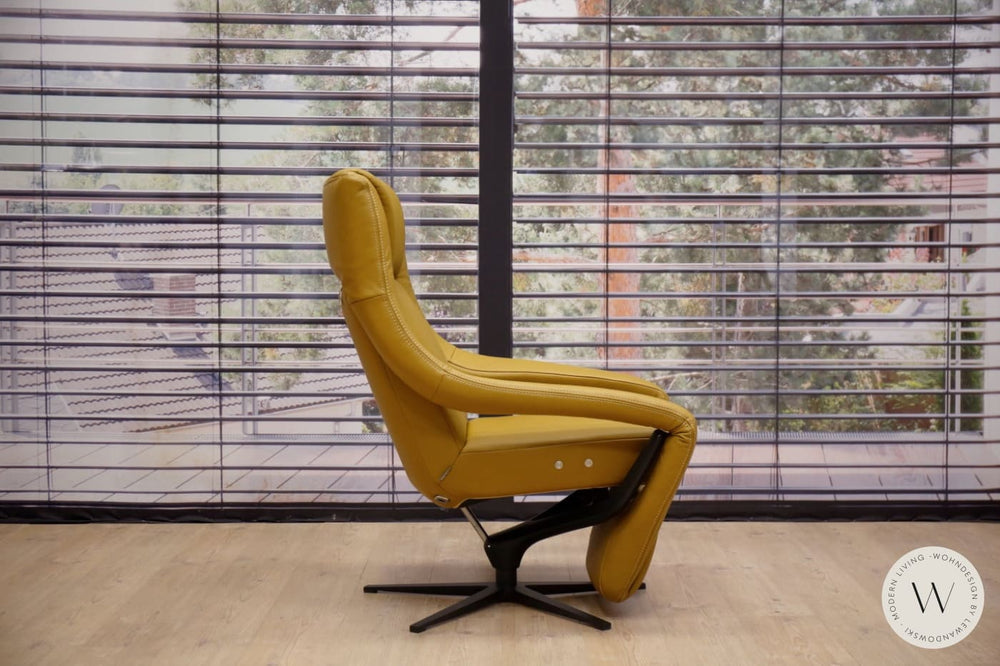 Relaxsessel Modell YOKO n.5 in Leder D dolce bee inkl. Akku Koinor