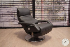 Relaxsessel Signo VM2 in Leder C Classic pepper Koinor