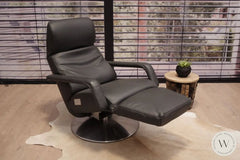 Relaxsessel Signo VM2 in Leder C Classic pepper Koinor