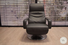 Relaxsessel Signo VM2 in Leder C Classic pepper Koinor