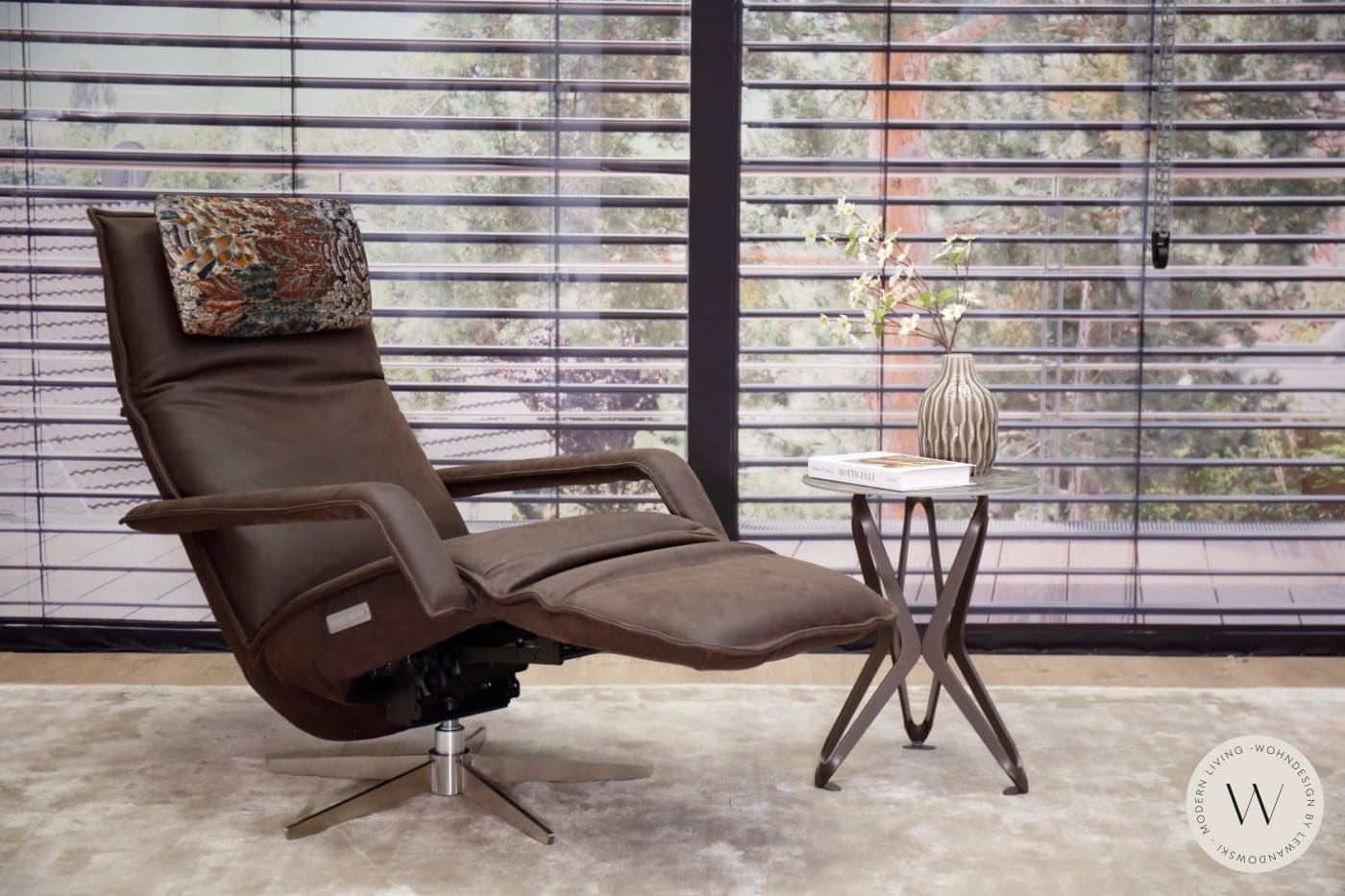 Relaxsessel Sofy in Leder A india schoko