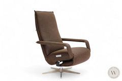 Relaxsessel Sofy inkl. Akku + Kissen in Leder D Velvet marron Koinor