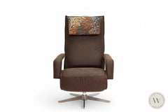 Relaxsessel Sofy inkl. Akku + Kissen in Leder D Velvet marron Koinor