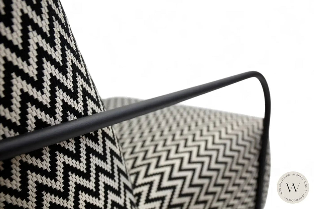 Relaxsessel Twister in Stoff Emotion black/white Bullfrog