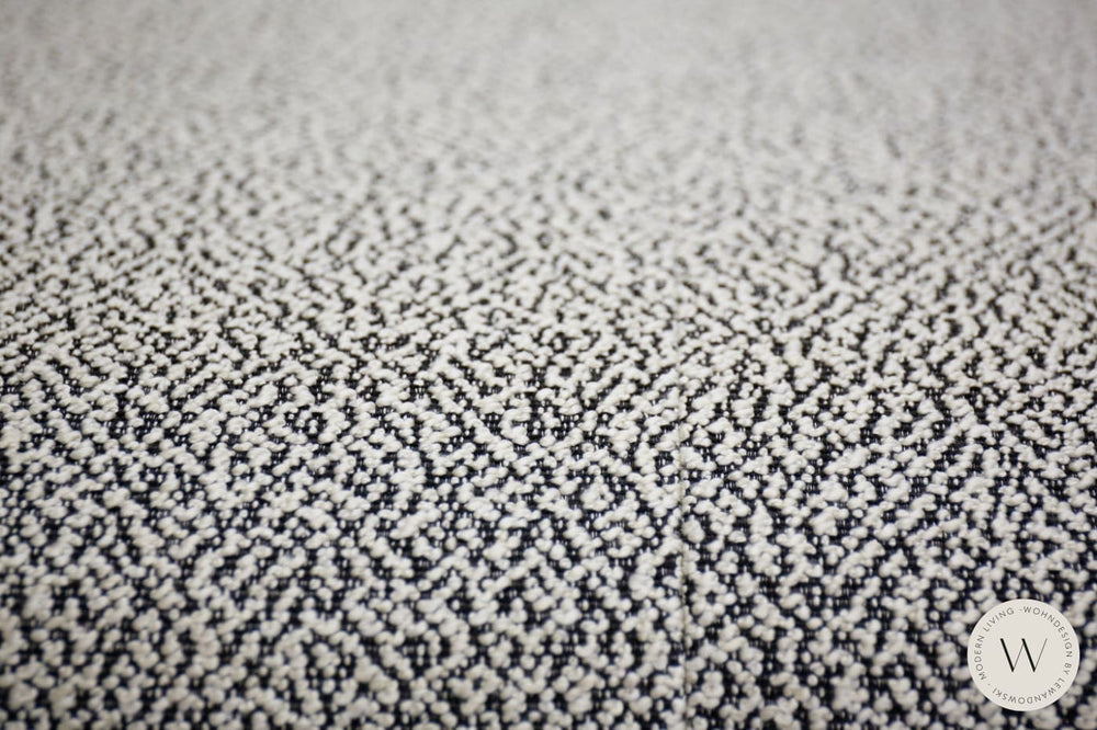 Relaxsessel Twister inkl. Hocker in Stoff Q2 Zen black/white Bullfrog