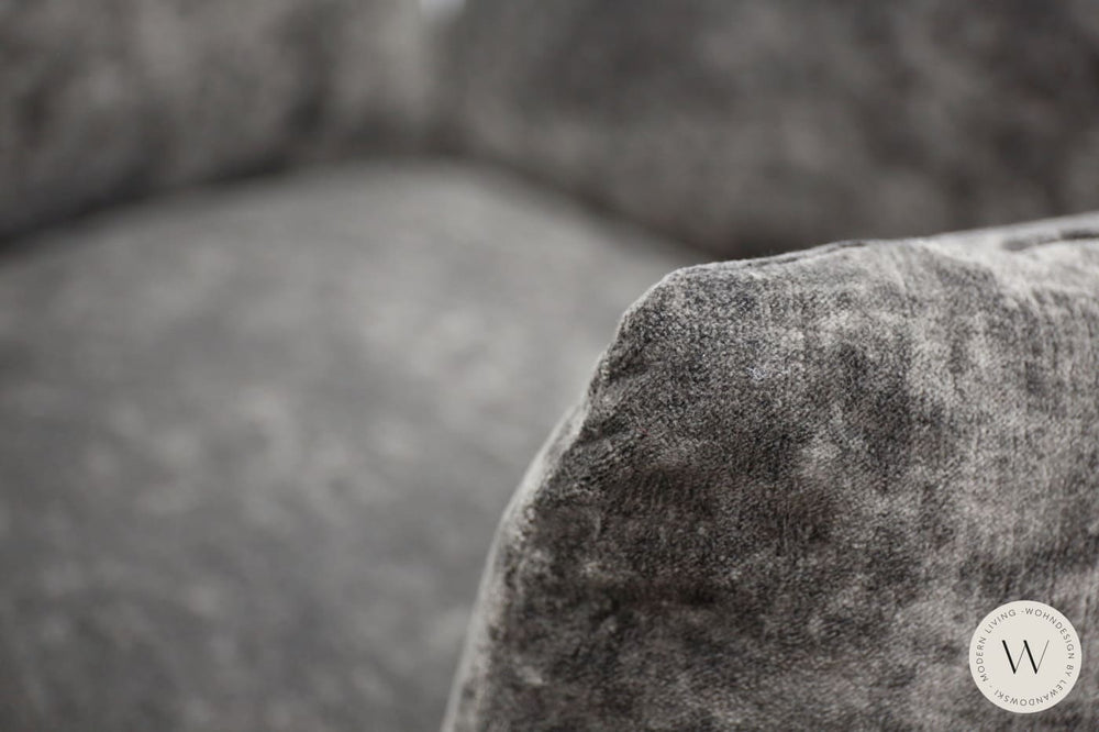 Sessel Blobb.De Luxe inkl. Hocker in Boheme graphit Bullfrog