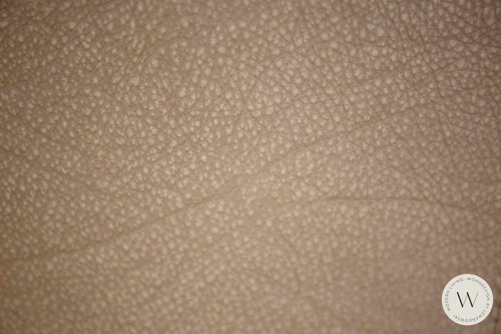 Sessel Blobb.De Luxe inkl. Hocker in Leder Rhino beigegrau Bullfrog