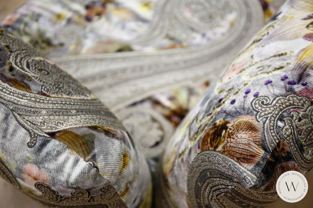 Sessel / Liege Modell ECKfrog in Stoff Paisley umbra Bullfrog