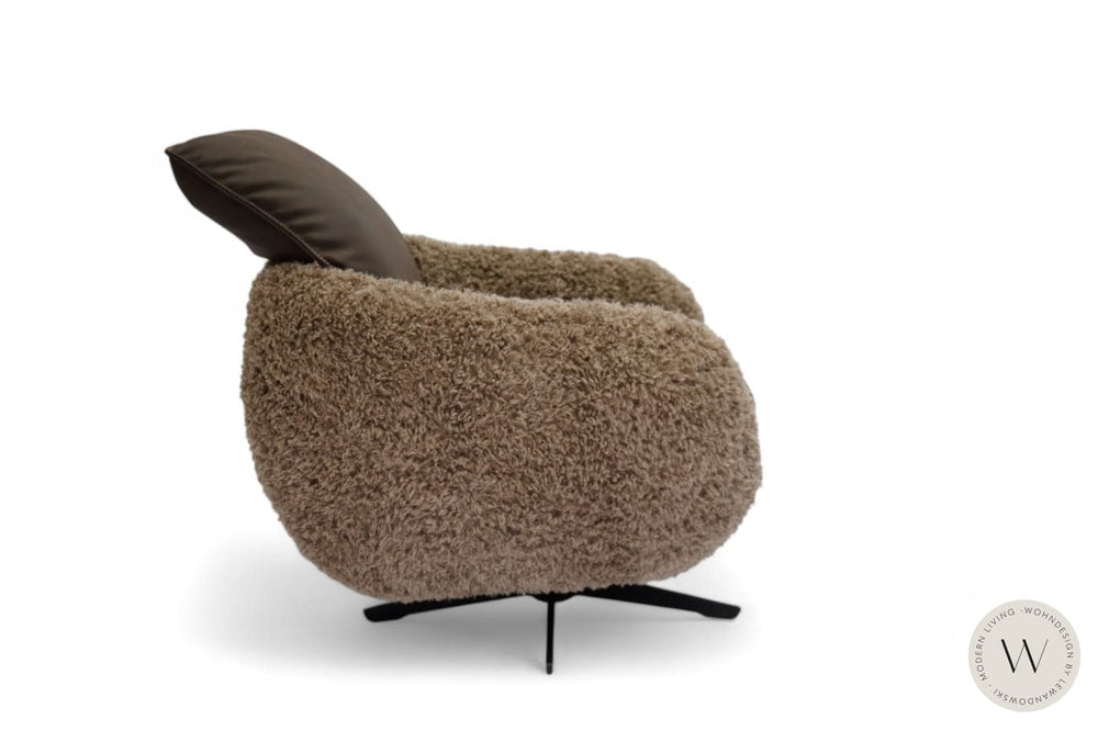 Sessel Modell Mooove in Leder A-India schoko & Doodle Koinor