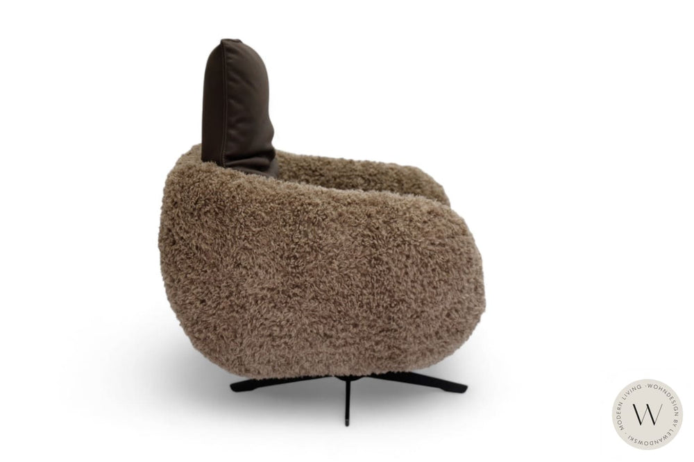 Sessel Modell Mooove in Leder A-India schoko & Doodle Koinor