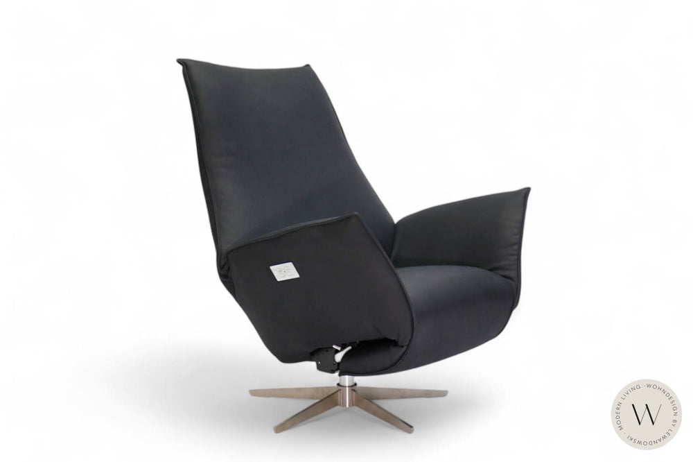 Sessel Safira inkl. Akku + Kissen Leder D Velvet gunmetal Koinor