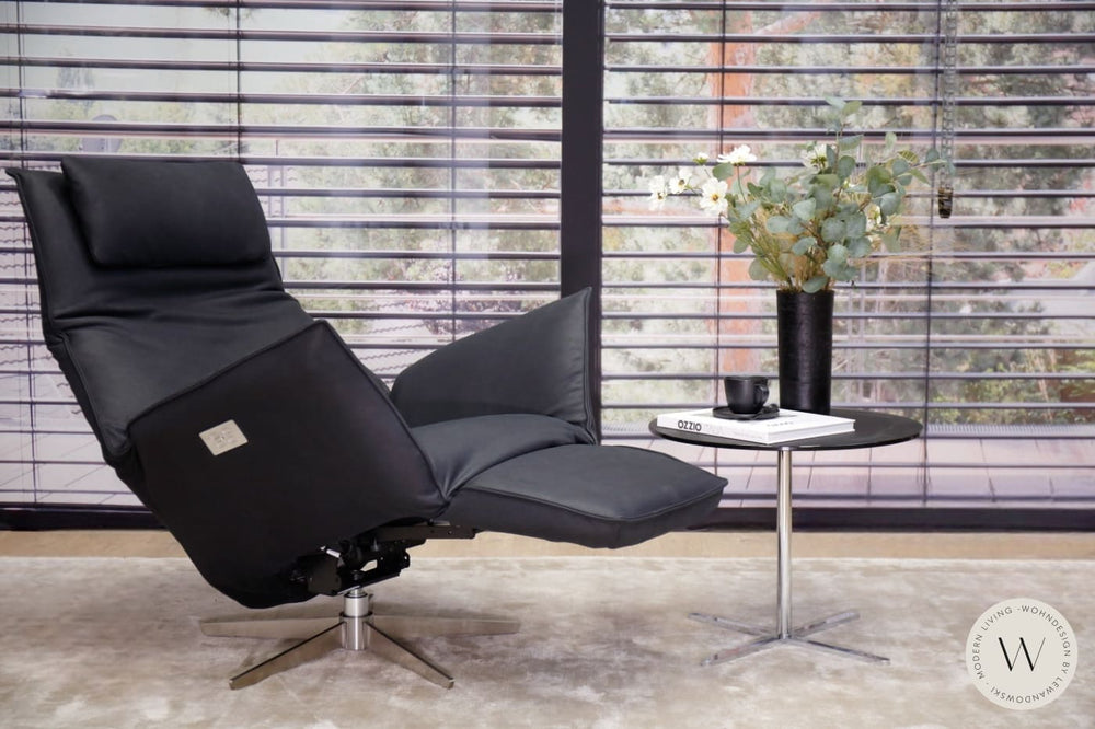 Sessel Safira inkl. Akku + Kissen Leder D Velvet gunmetal Koinor