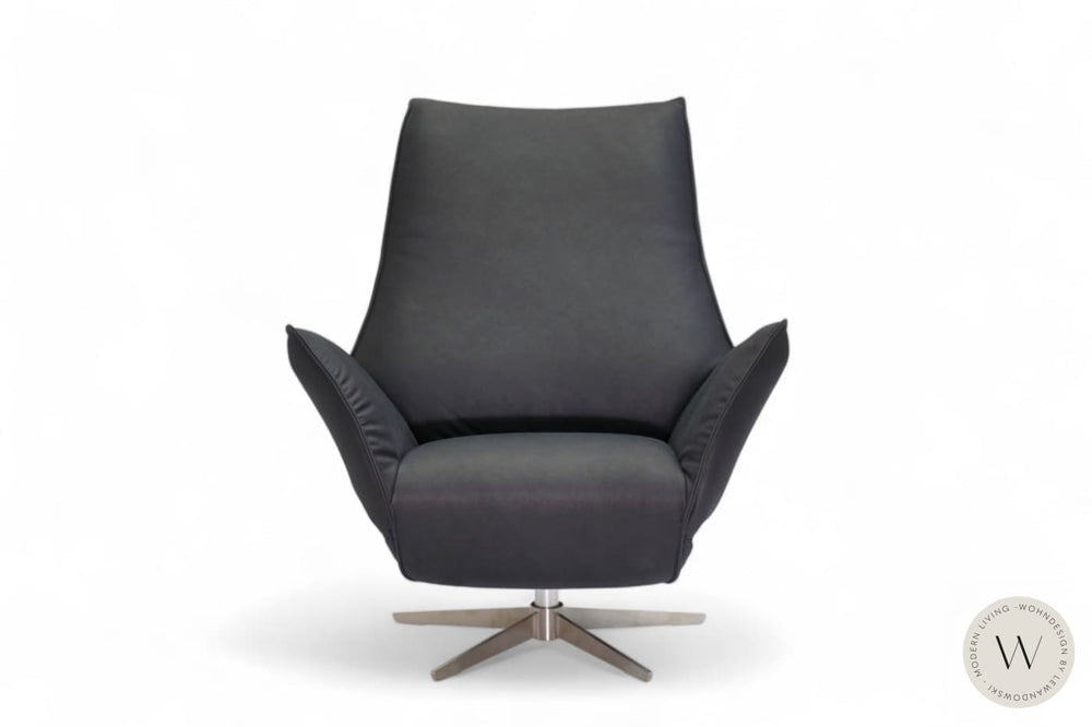 Sessel Safira inkl. Akku + Kissen Leder D Velvet gunmetal Koinor