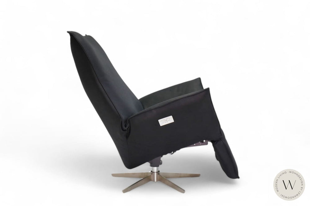 Sessel Safira inkl. Akku + Kissen Leder D Velvet gunmetal Koinor