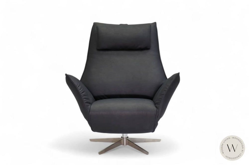 Sessel Safira inkl. Akku + Kissen Leder D Velvet gunmetal Koinor