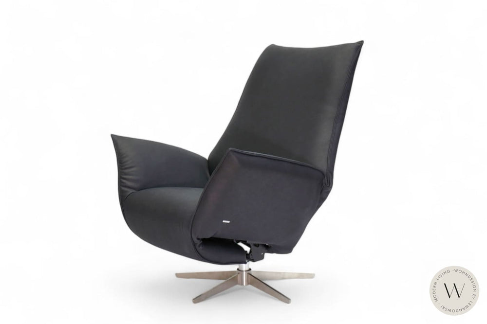 Sessel Safira inkl. Akku + Kissen Leder D Velvet gunmetal Koinor