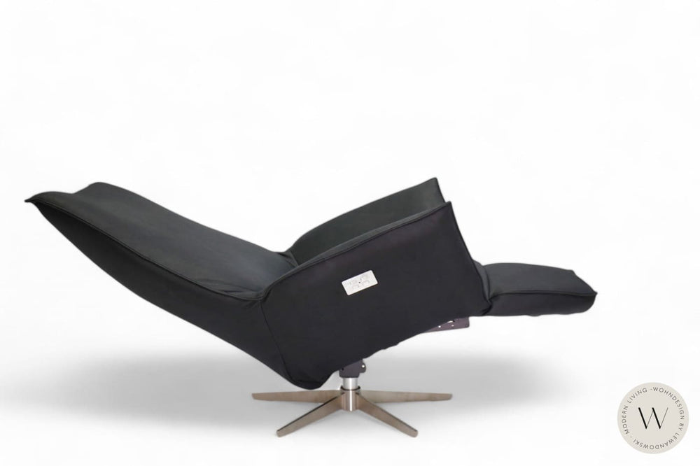 Sessel Safira inkl. Akku + Kissen Leder D Velvet gunmetal Koinor