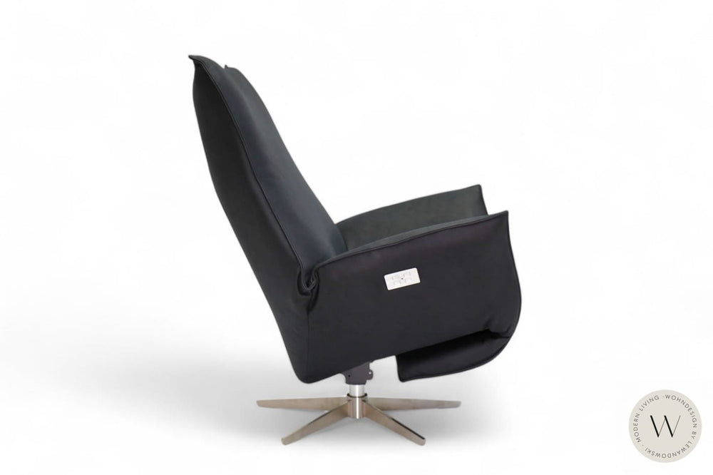 Sessel Safira inkl. Akku + Kissen Leder D Velvet gunmetal Koinor