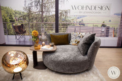 Sofa / Sitzinsel Modell Amie in Stoff Boheme graphit Bullfrog