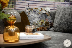 Sofa / Sitzinsel Modell Amie in Stoff Boheme graphit Bullfrog