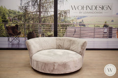 Sofa/ Sitzinsel Modell Amie In Stoff Fuzzy Beigegrau Sessel