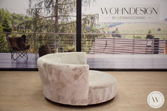 Sofa/ Sitzinsel Modell Amie In Stoff Fuzzy Beigegrau Sessel