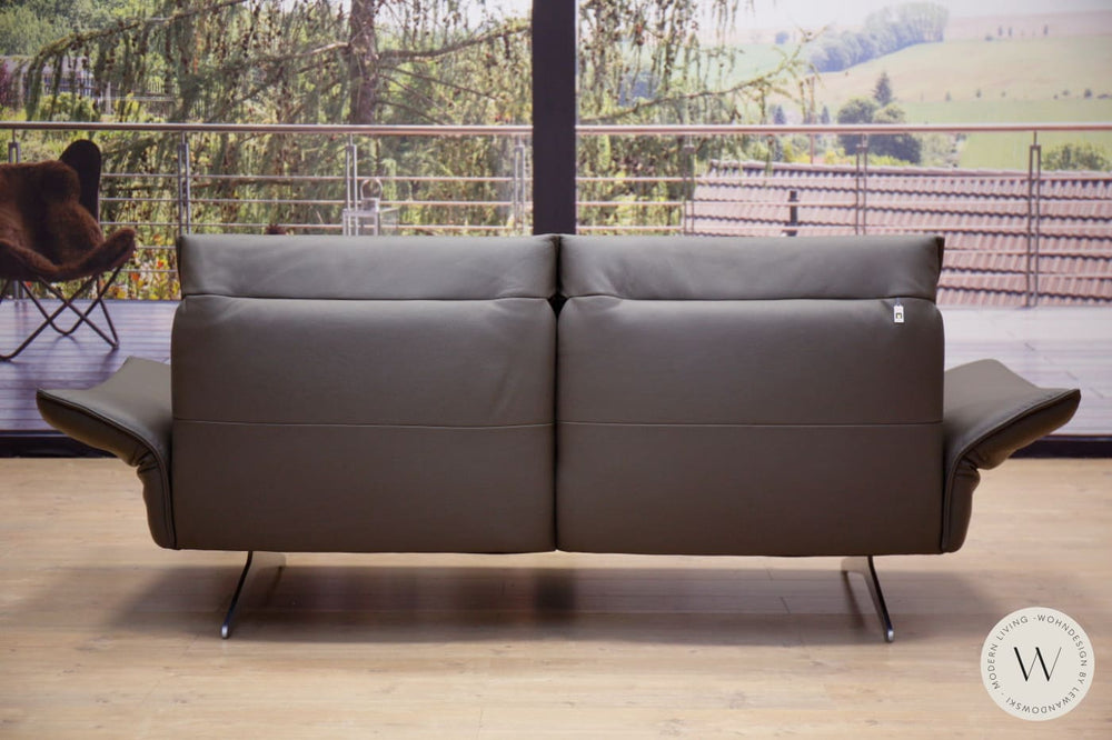 Sofagarnitur Modell Vineto in Leder B Bull carbone Koinor