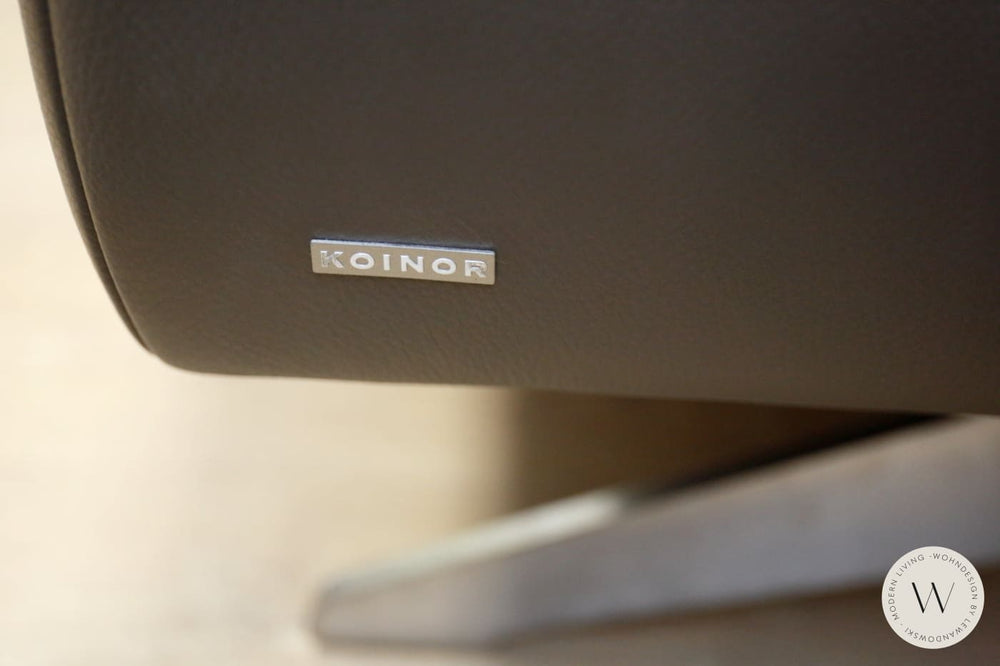Sofagarnitur Modell Vineto in Leder B Bull carbone Koinor