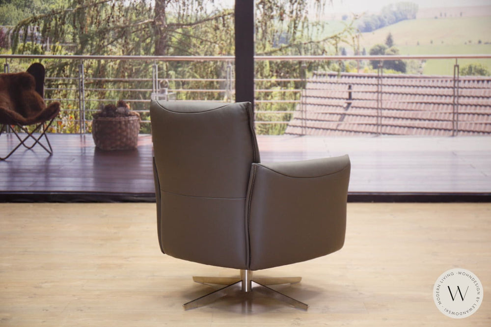 Sofagarnitur Modell Vineto in Leder B Bull carbone Koinor