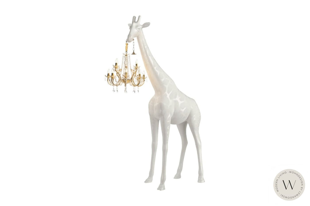 Stehleuchte GIRAFFE IN LOVE M - 265 cm hoch weiß (indoor) qeeboo