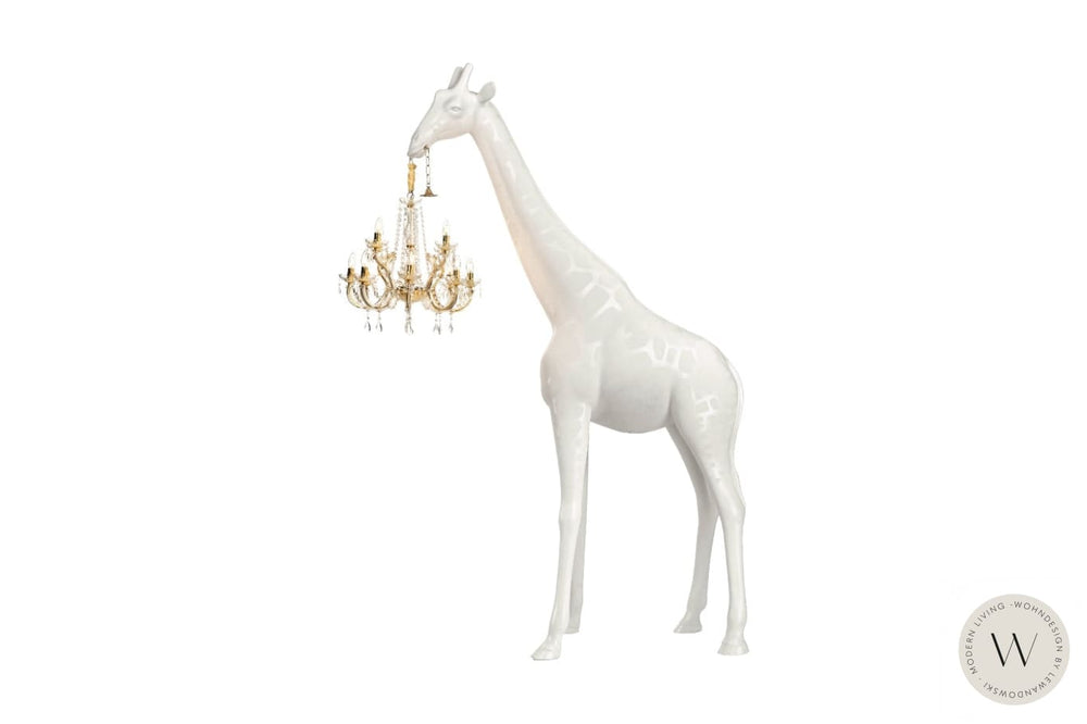 Stehleuchte GIRAFFE IN LOVE M - 265 cm hoch weiß (indoor) qeeboo