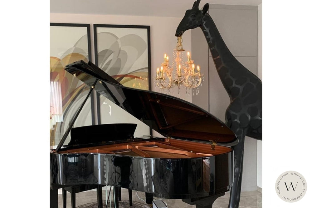 Stehleuchte GIRAFFE IN LOVE M - 265 cm hoch weiß (indoor) qeeboo