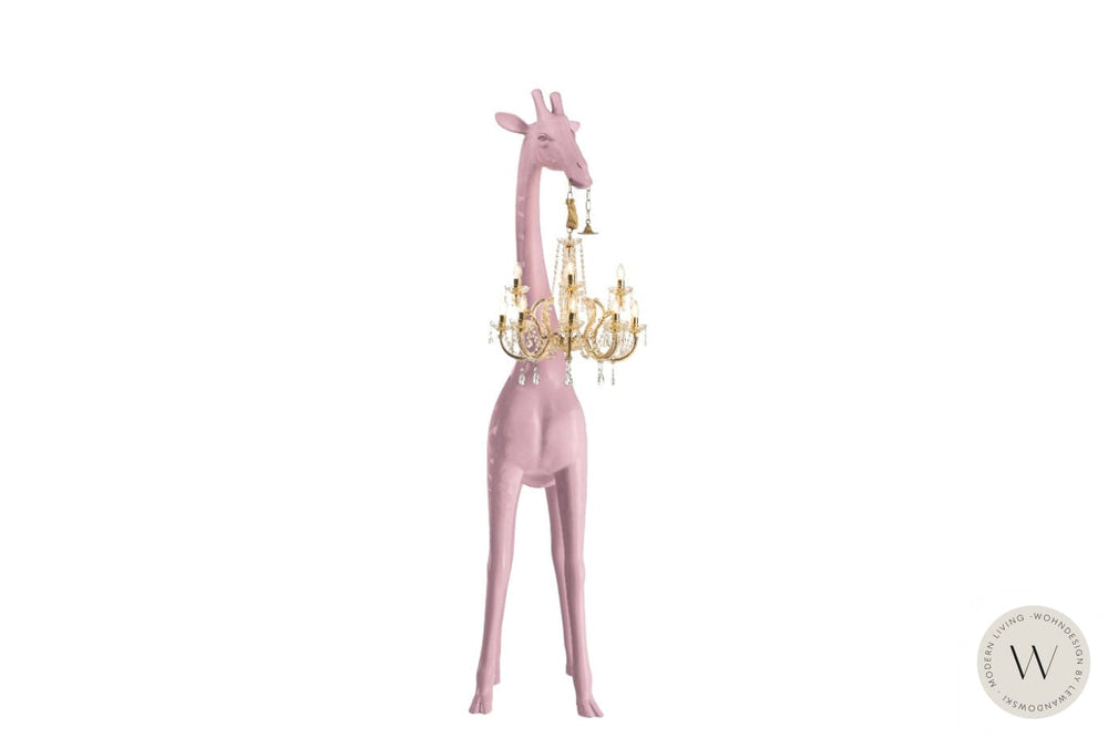 Stehleuchte GIRAFFE IN LOVE M - 265 cm hoch weiß (indoor) qeeboo