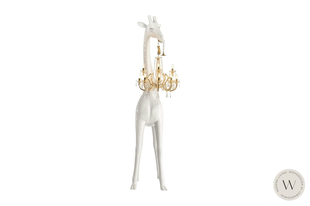 Stehleuchte GIRAFFE IN LOVE M - 265 cm hoch weiß (indoor) qeeboo