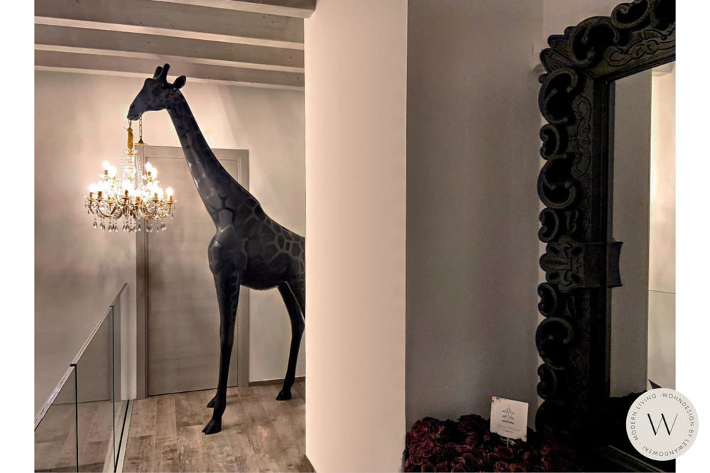 Stehleuchte GIRAFFE IN LOVE M - 265 cm hoch weiß (indoor) qeeboo