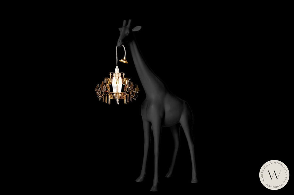 Stehleuchte GIRAFFE IN LOVE XS in schwarz qeeboo