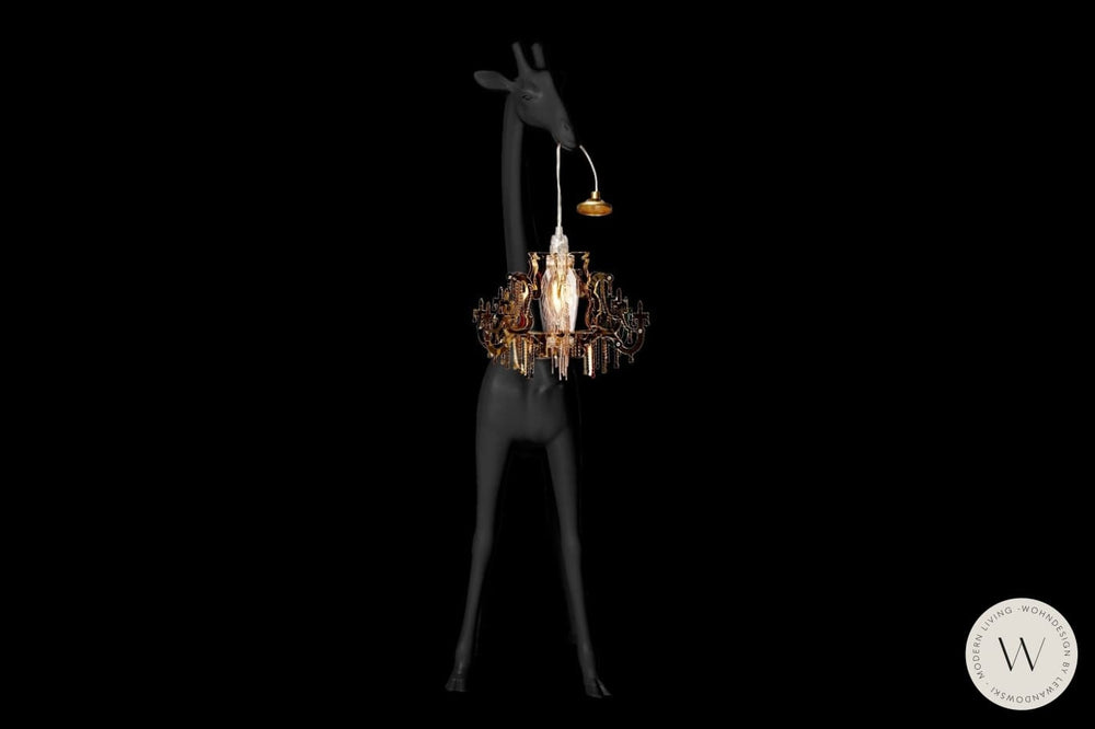 Stehleuchte GIRAFFE IN LOVE XS in schwarz qeeboo