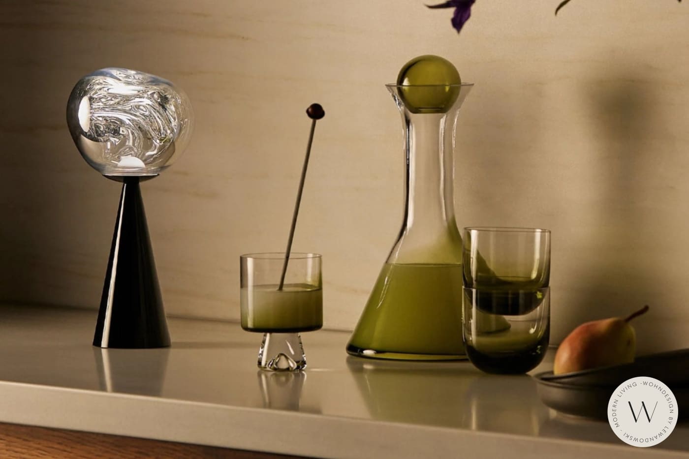 Tischleuchte MELT schwarz