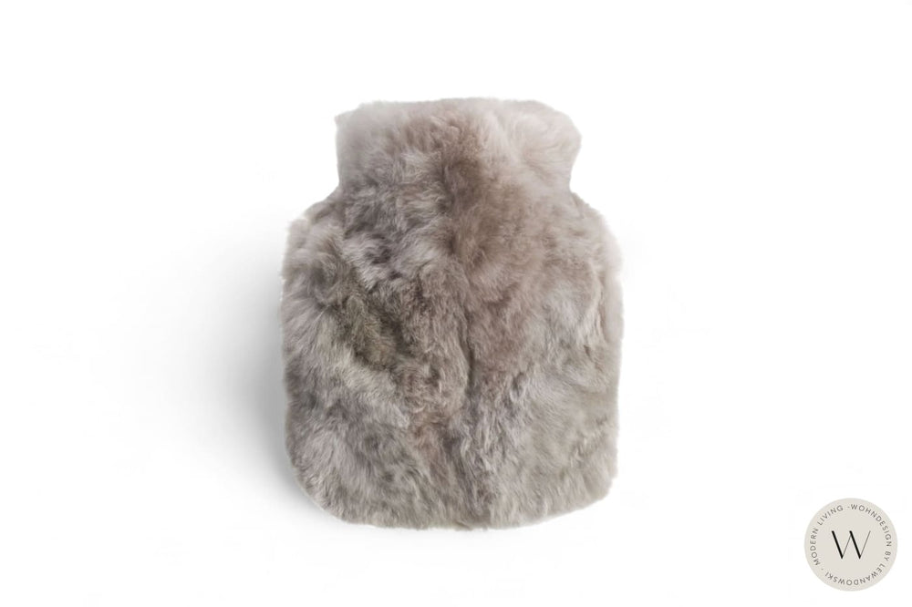 Wärmflasche CALMO Junior in silver grey WEICH Couture Alpaca